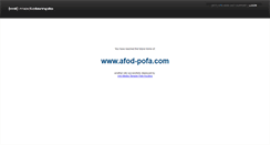 Desktop Screenshot of afod-pofa.com